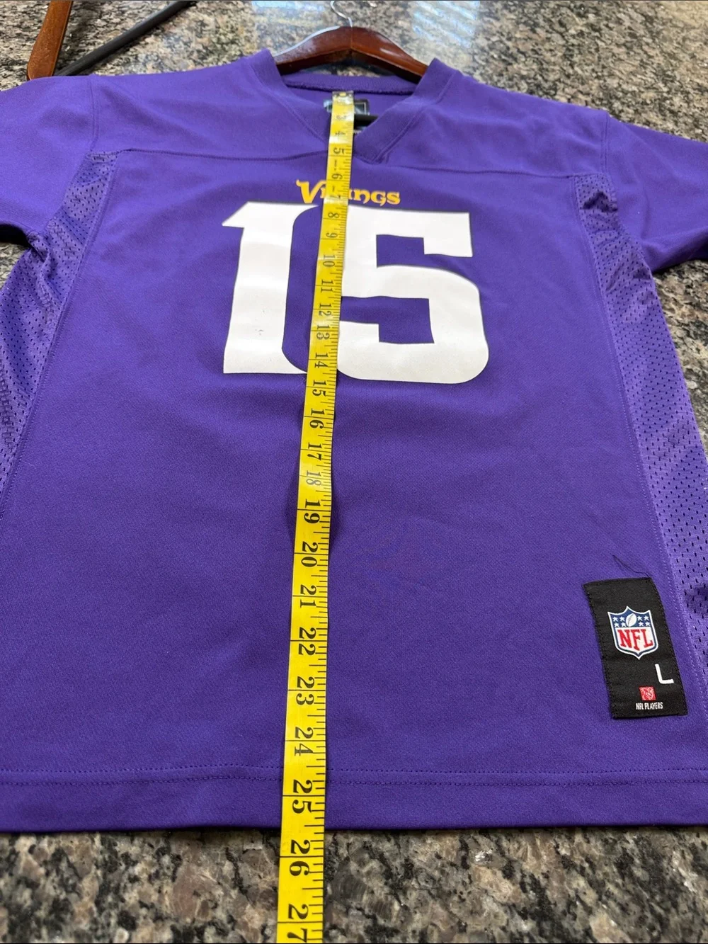 Minnesota Vikings #15 Jennings Purple Football Jersey